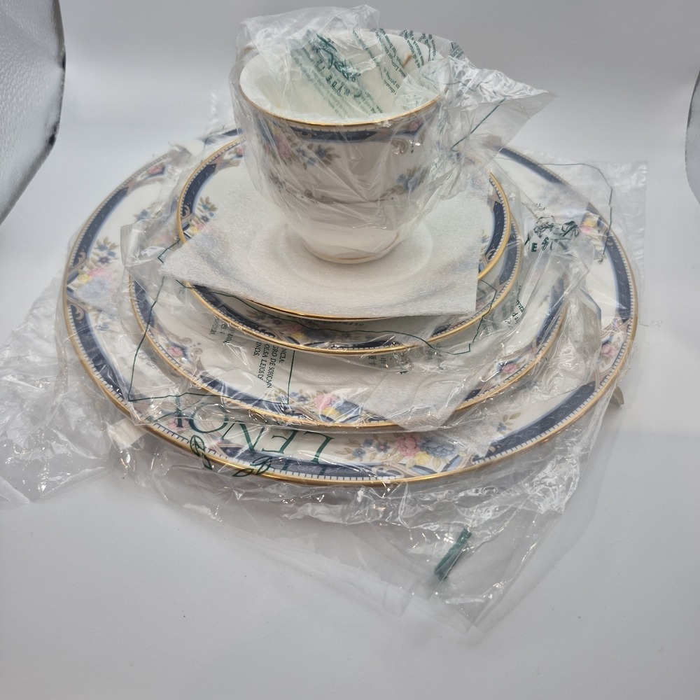 New Vintage LENOX Debut Collection ABIGAIL 5-Piece Place Setting Fine Bone China